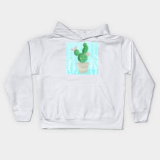 Cute Spring Succulent Cactus Kids Hoodie